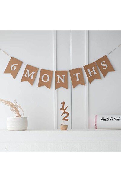 abjad Yarım Yaş 6 Months 2 li Kraft Parti Seti