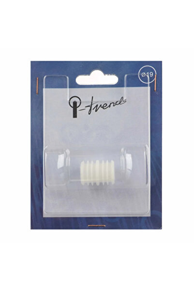 OEM Plastic connector for metal bar, diameter 19 mm, white