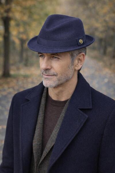 kuru Men's Felt Trilby Fedora Hat