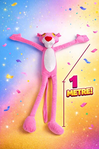 LOPIX 1 Metre Dev Peluş Pembe Panter Oyuncak
