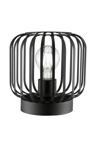 Inspire Pecan lamp, 1 x E27, H 18 cm, metal, black