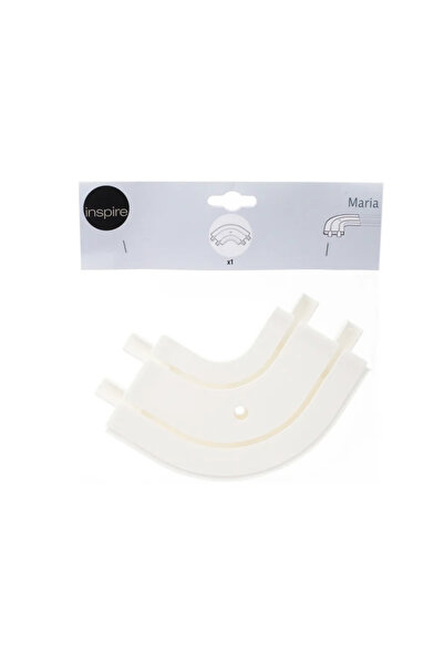 Inspire Left/right external elbow for PVC Maria track, 2 channels, 78 mm, white