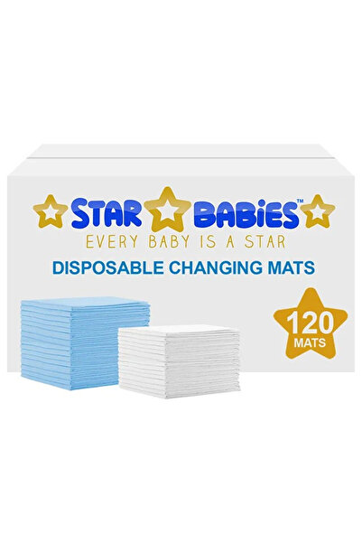 STAR BABiES مفارش تغيير حفاضات للاستخدام مرة واحدة (45 × 60 سم) عبوة كبيرة من...