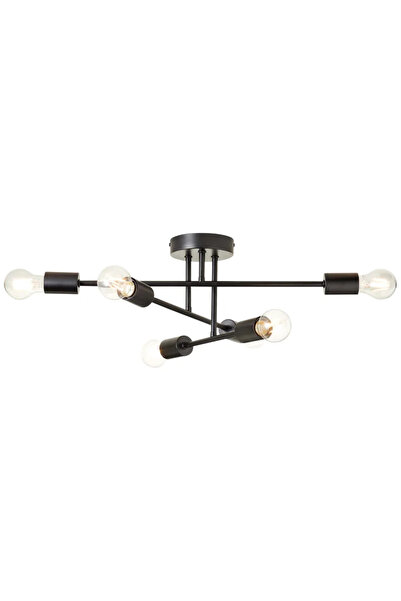 Inspire Πολυέλαιος Luna, 6 x E27, 40 W, IP20, μαύρος