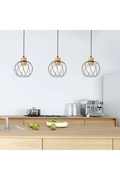 Inspire Κρεμαστό φωτιστικό Mallow, 3 x E27, 40W, μαύρο