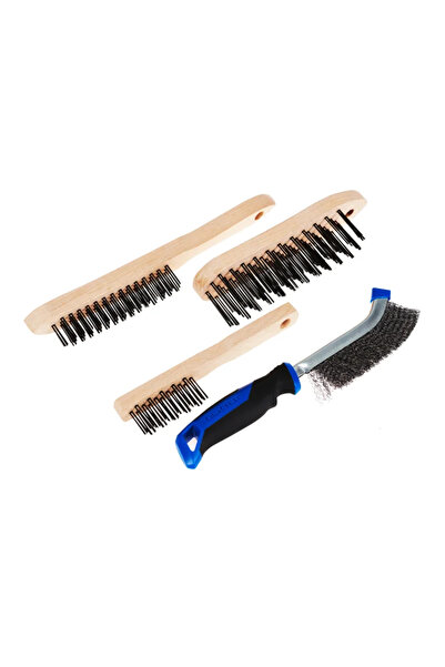 Dexter Medium cleaning hand brushes, Dexter, nylon, 190/200/270/280 mm (set o...