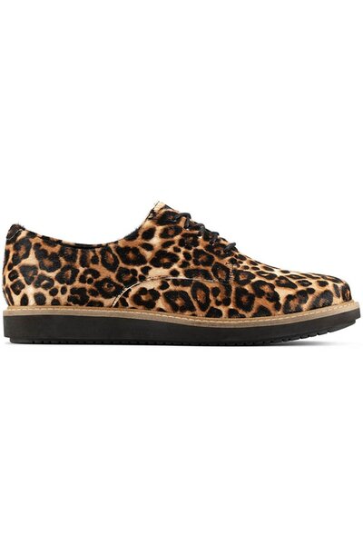 CLARKS Pantofi de damă - Glick Darby Leopard Print - mărime 36 - Piele natura...