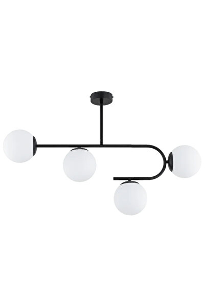 OEM Πολυέλαιος Stellar, 4 x E14, D87cm, μαύρος και άσπρος