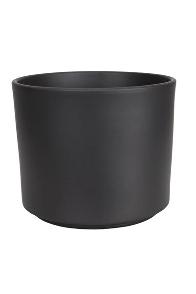 OEM Cylinder flower pot, ceramic, Ø 14 cm, anthracite grey