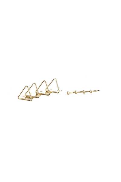 OEM Set of 10 picture hooks, gold
