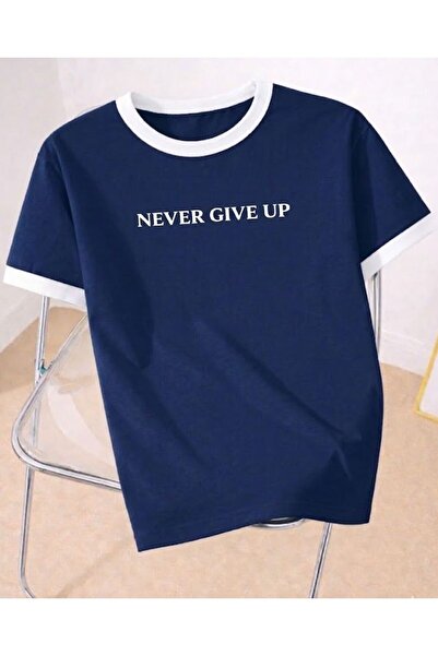 COHERENT تي شيرت للجنسين للرجال/النساء NEVER GIVE UP Special مطبوع كبير الحجم...