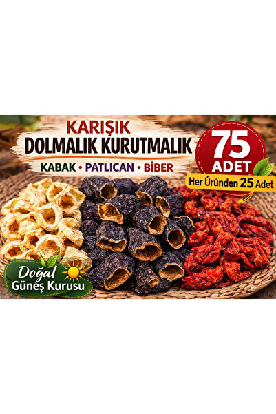 Joker Luxe Joker Karışık Dolmalık Kurutmalık Set 75 Adet – Kurutmalık Patlıca...
