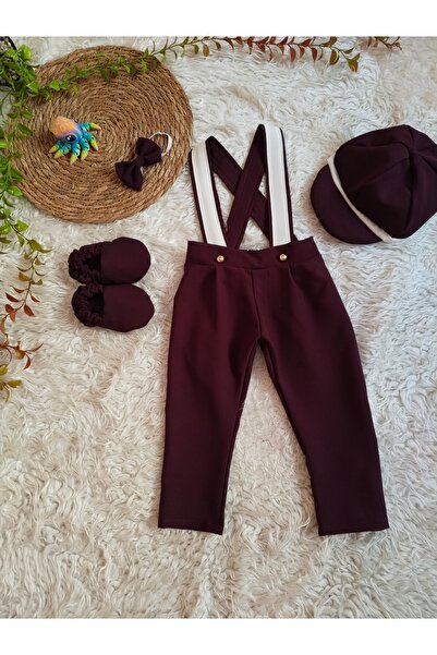 HANGAR Bordo Doğum günü Bayramlık Konsept Salopet takım