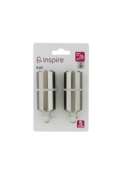 Inspire Set 2 capete Stripp Kali, pentru galerie, 20 mm, argintiu mat