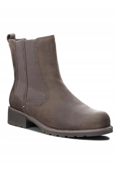 CLARKS Botine damă - Orinoco Hot - mărime 36 - Gri Piele nubuc - ghete Chelse...