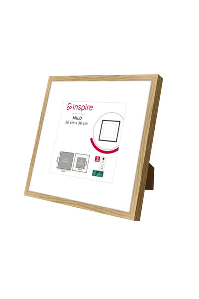 Inspire Milo photo frame, 30 x 30 cm, oak