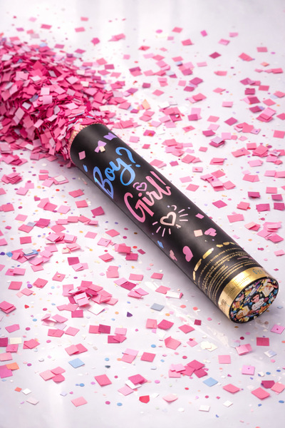 lafazan Cinsiyet Partisi Pembe Konfeti – Bebek Hamilelik Organizasyon (Gender...