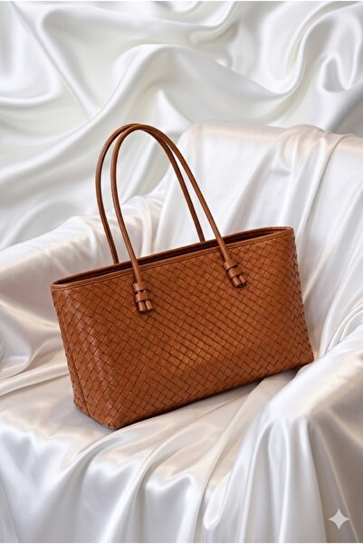 H&D COLLECTİON Rectangular Model Large Size Women's Baguette Handbag and Shou...