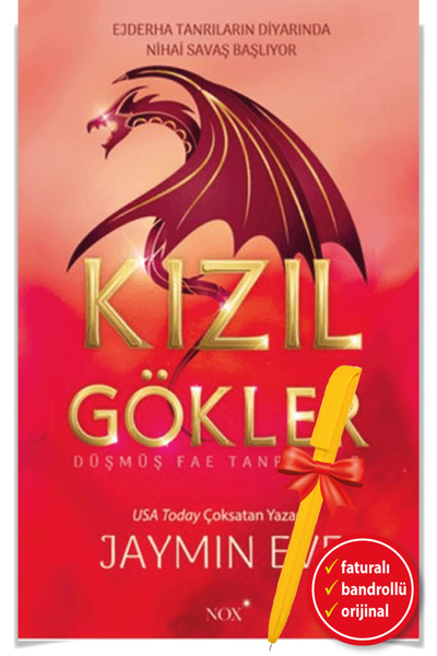 Destek Yayınları Alfa Kalem Kızıl Gökler (Jaymin Eve) YENİ Roman Öykü Kitap