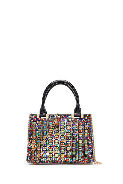 Derimod Women's Multicolor Long Chain Strap Stone Mini Evening Dress Bag 26Pb...