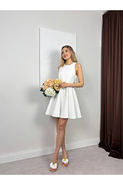 Miss Beyoğlu Rochie de seară și de absolvire pentru femei cloș cu bretele gro...