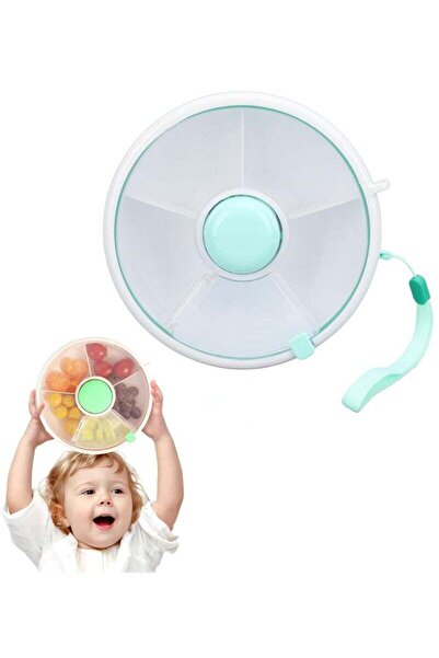 Arabest Snack Box Container, 360 Rotation Divided Serving Tray with Lid, Seal...