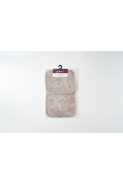 YAZICI Set de covorașe de baie duble Dot Base B pătură Material textil 50x80 ...