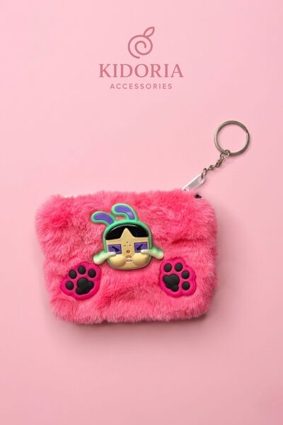 Kidoria Çocuk Crying Baby Serisi Peluş Cüzdan Ve Anahtarlık