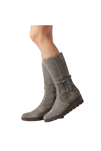 GABOR Women's boots - Emu style - size 38 - Grey Suede - zipper non-slip wint...