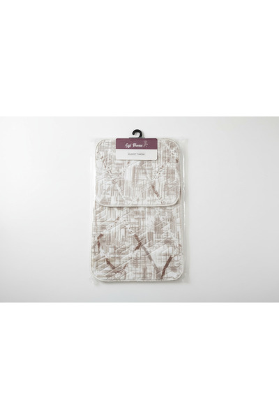 YAZICI Set de covorașe de baie duble Dot Base B pătură Material textil 50x80 ...