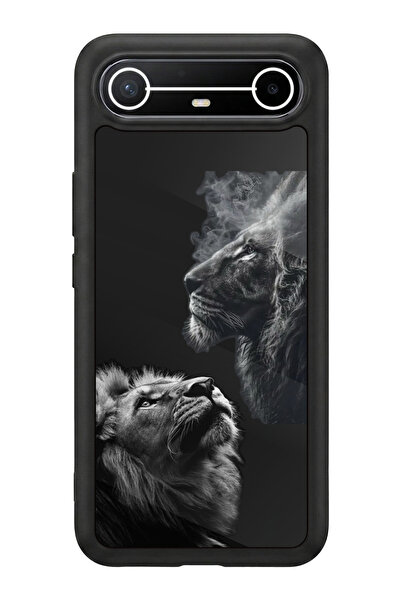 TECNO Spark Slim 5G Uyumlu Baskılı, Mat Siyah,Yumuşak Silikon, Koruyucu,Şok E...