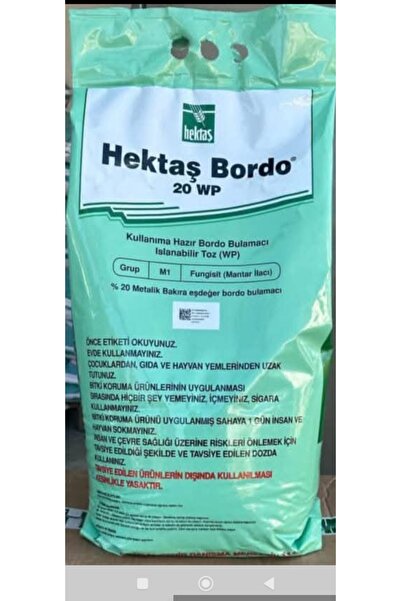 HEKTAŞ BORDO BULAMACI 20WP 10 KG