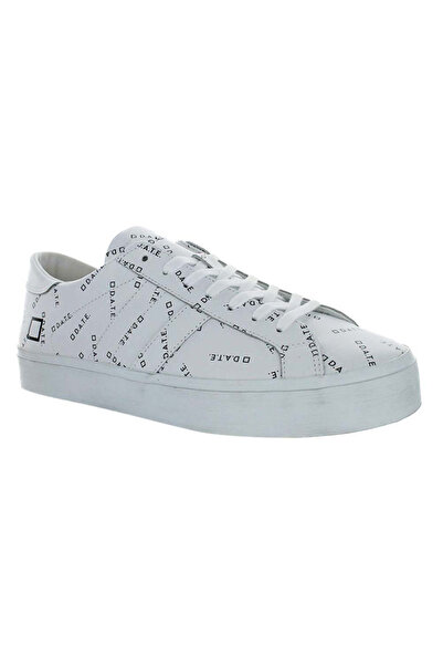 D.A.T.E. Sneakers - Hill Double Fantasy Logo - size 44 - White Genuine Leathe...