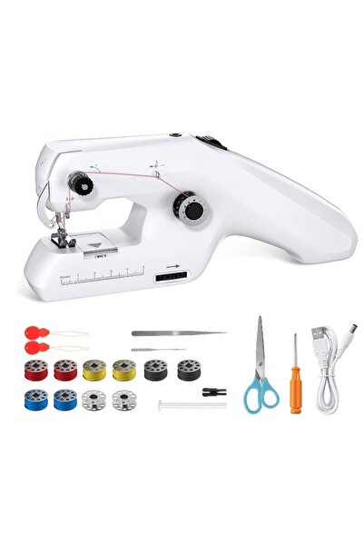 Arabest ماكينة خياطة يدوية، أداة خياطة كهربائية، ماكينة خياطة كهربائية مع ملح...