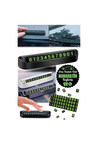 Hedyex Car In-Car Phone Number Magnet with Highlighter and On/Off Switch