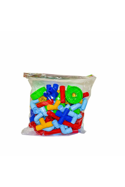 Kids طقم كتلة الأنابيب في حقيبة HC1025 72 قطعة