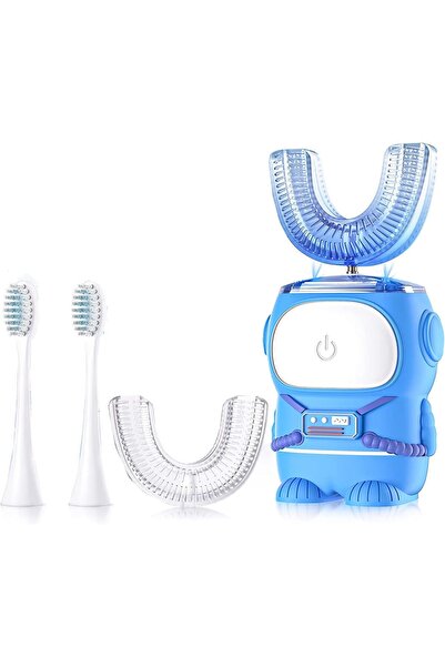 Arabest فرشاة أسنان كهربائية على شكل حرف U للأطفال من عمر 6 إلى 12 عامًا، مقا...