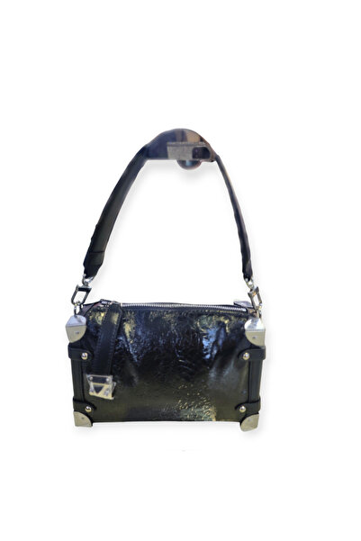 OUEEN ELİZABETH ''MİNİ BOY'' HAKİKİ DERİ ( PARLAK KUMAŞ ) KADIN ÇAPRAZ OMUZ Ç...