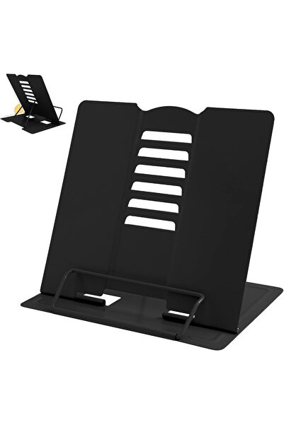 Arabest حامل كتب معدني قابل للتعديل للقراءة بستة أوضاع