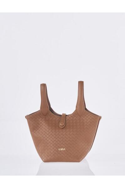 Kayra piele sintetică geantă de mână Cafea