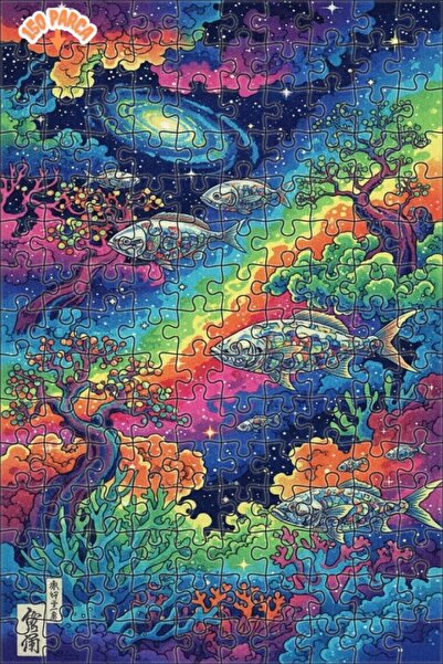 Esranın Dünyası لغز خشبي من مزدوج الطبقات قطعة من سلسلة رينك كامبوش فريش فن ا...