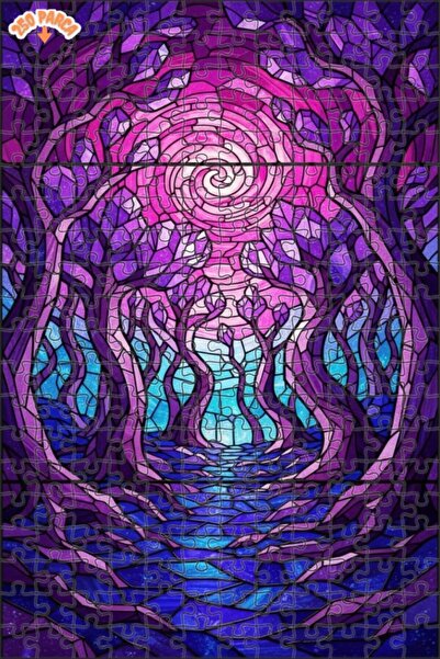 Esranın Dünyası لغز خشبي مكون من مزدوج الطبقات إطارًا بمظهر لوحة زيتية لعاصفة...