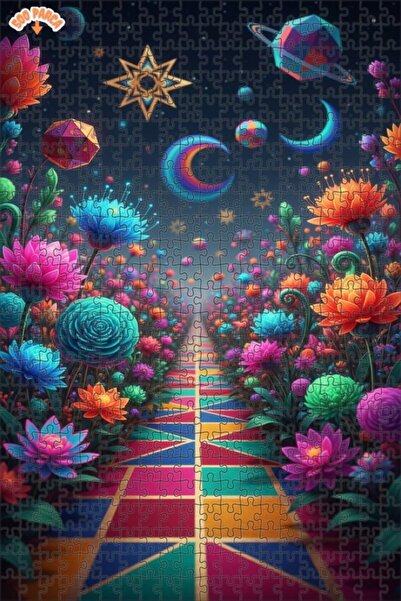 Esranın Dünyası لغز خشبي مصور لمسار الحديقة الرائعة مزدوج الطبقات قطعة مقاس 5...