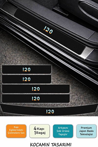 Kocamın Tasarımı Karbon Desenli Hyundai i20 Kapı Eşiği Koruma Seti – 4 Kapı 1...