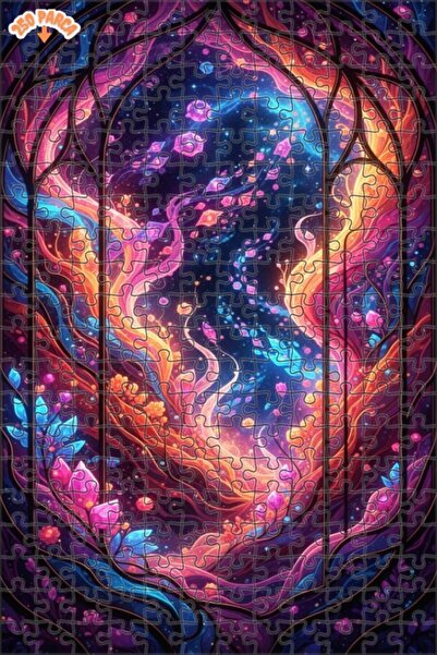 Esranın Dünyası عالم السحر، بلورات قوس قزح، لوحة زيتية، مزدوج الطبقات إطارًا،...