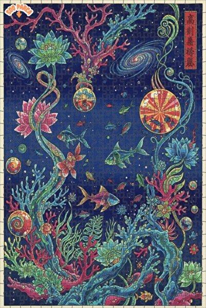 Esranın Dünyası لغز خشبي مكون من مزدوج الطبقات إطارًا بتصميم لوحة زيتية لحلم ...