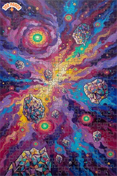 Esranın Dünyası لغز فني على شكل لوحة زيتية من الكريستال الكوني 250 قطعة 30x30