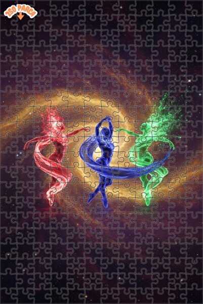 Esranın Dünyası لغز خشبي من كوسميك دانسرز طباعة رقمية بـ مزدوج الطبقات إطارًا...