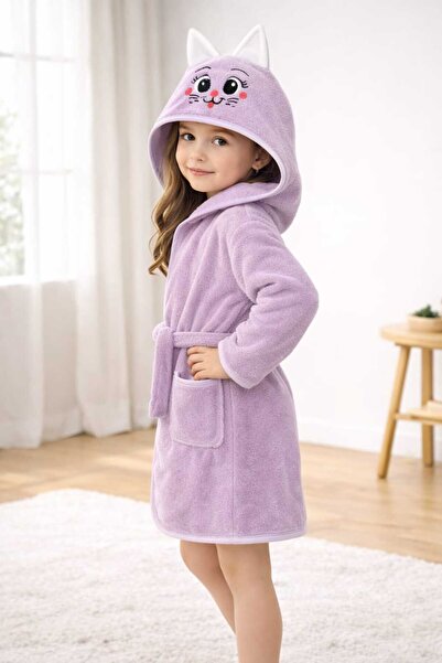 özgündüz hayvan figürlü eğlenceli çocuk bornozları