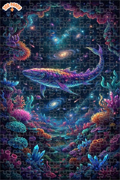 Esranın Dünyası لغز خشبي على شكل أسماك ومرجان فلكي، مزدوج الطبقات إطارًا، 250...